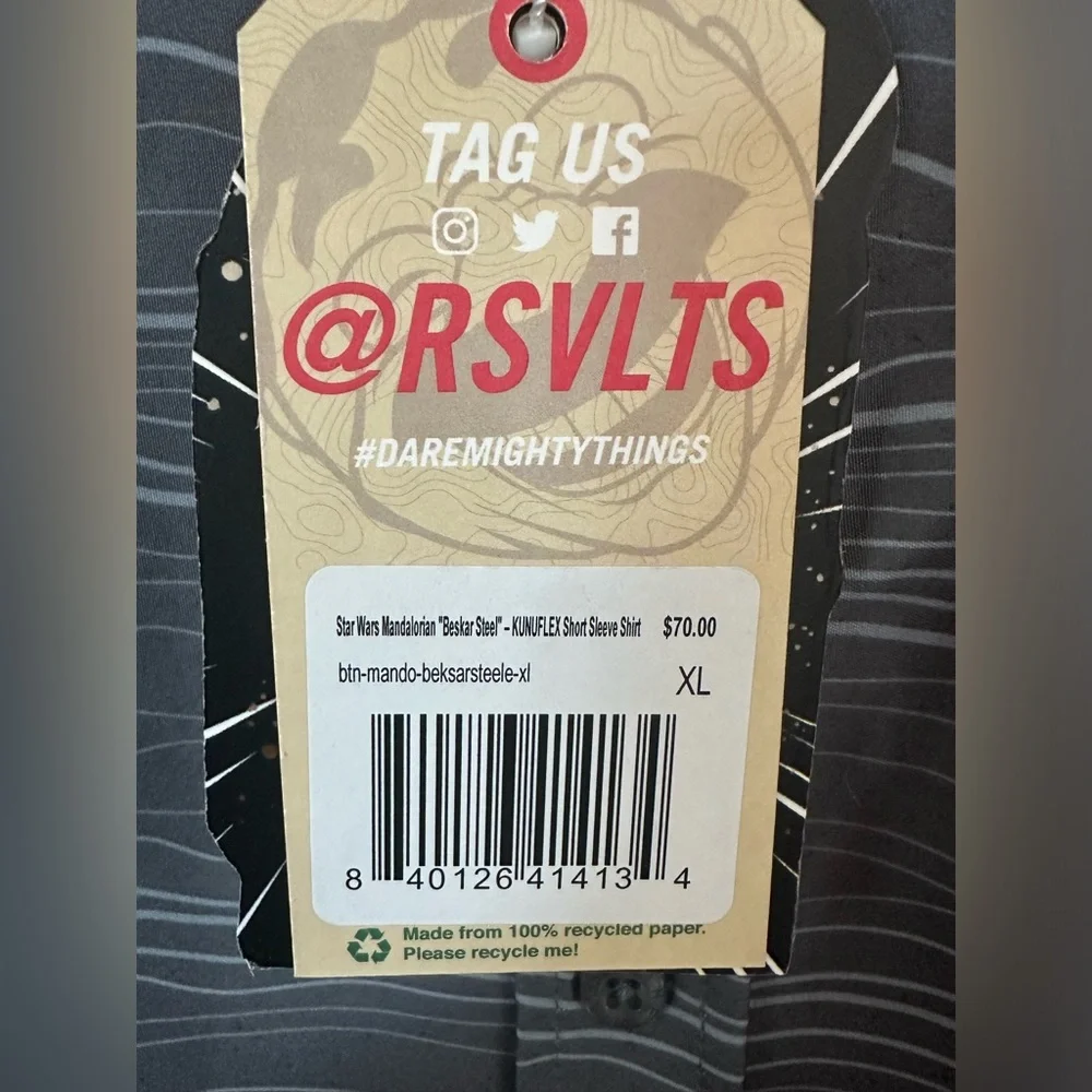 RSVLTS Gray Star Wars Short Sleeve Shirt - Picture 5 of 12